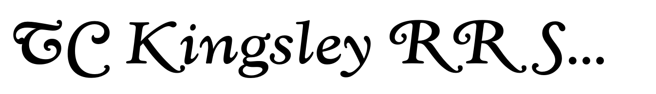 TC Kingsley RR Swash Bold Italic